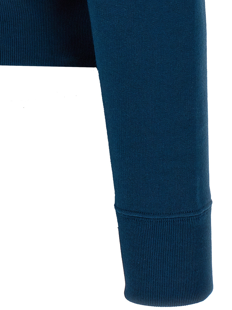Chloé Blue Cotton Sweatshirt - Stylish Mock Neck Design