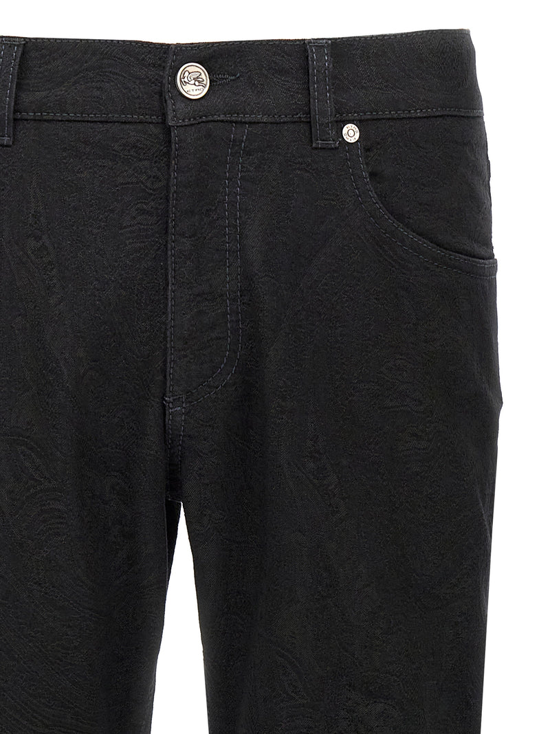 Etro Black Cotton Jeans Denim