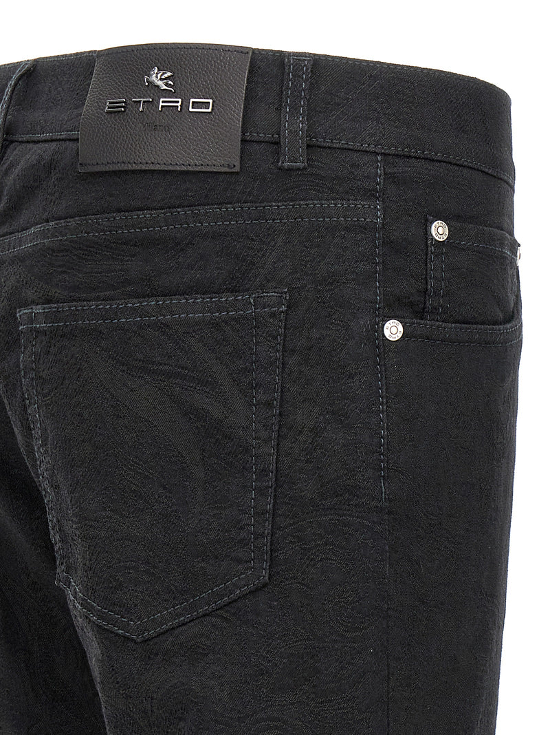 Etro Black Cotton Jeans Denim