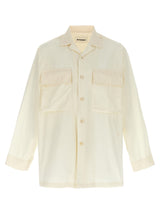 Jil Sander White Cotton Blouse - Classic Elegance