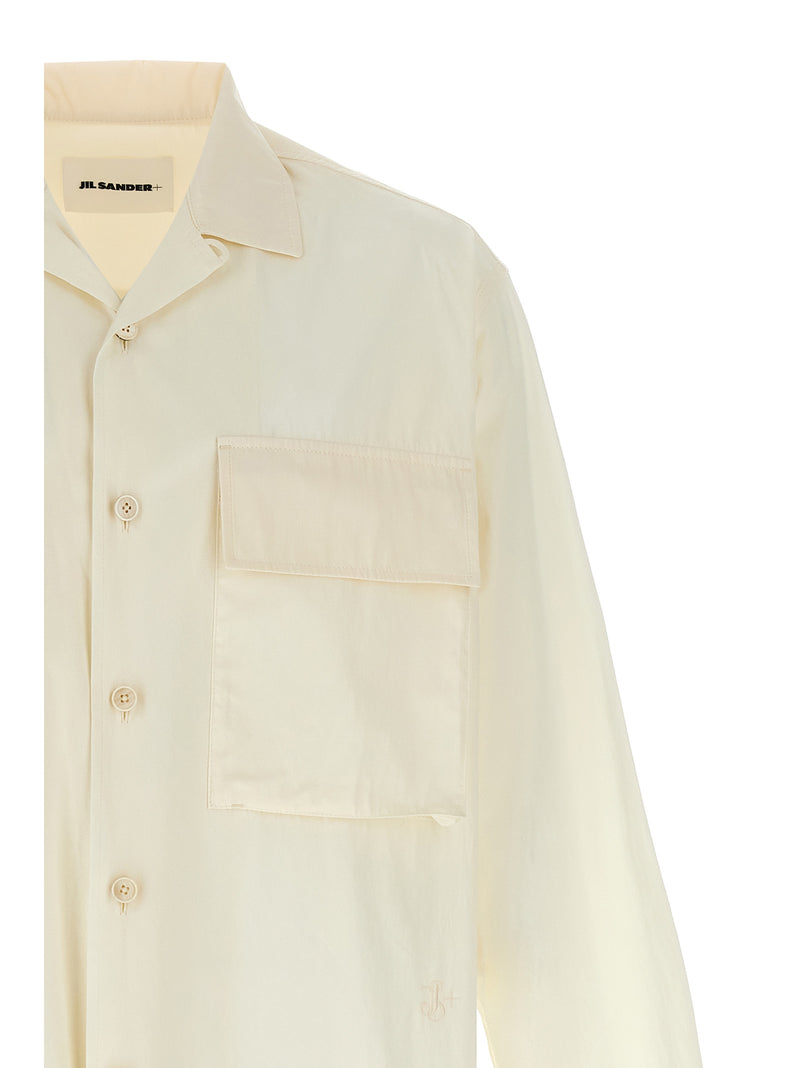 Jil Sander White Cotton Blouse - Timeless Elegance