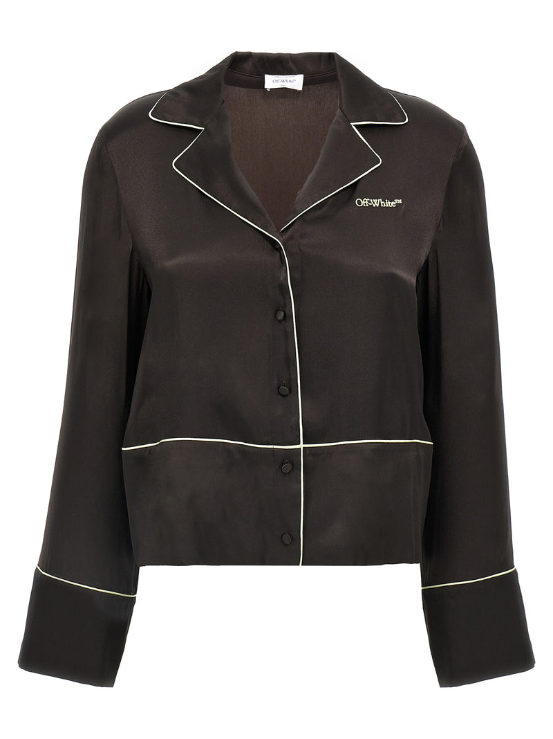 Off-White Black Acetate Blouse
