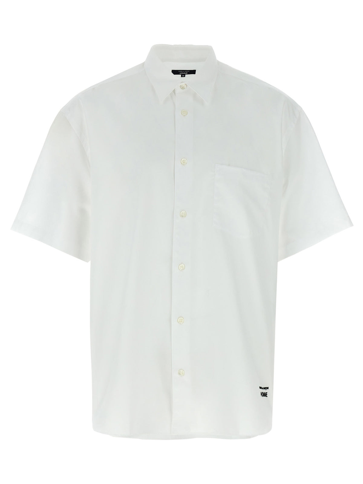 Comme Des Garçons White Cotton Blouse