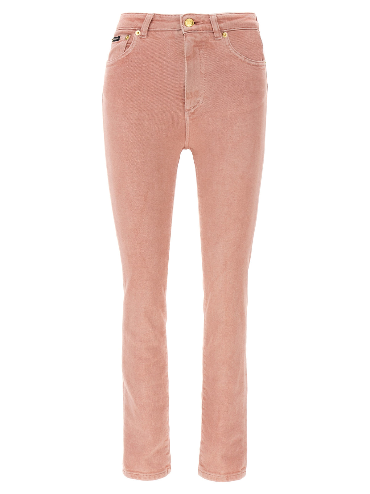 Jean taille haute en coton multicolore Dolce & Gabbana