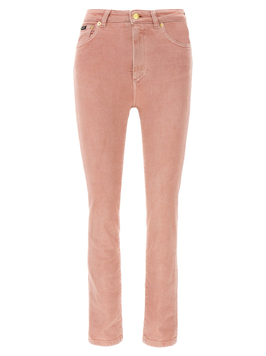 Jean taille haute en coton multicolore Dolce & Gabbana