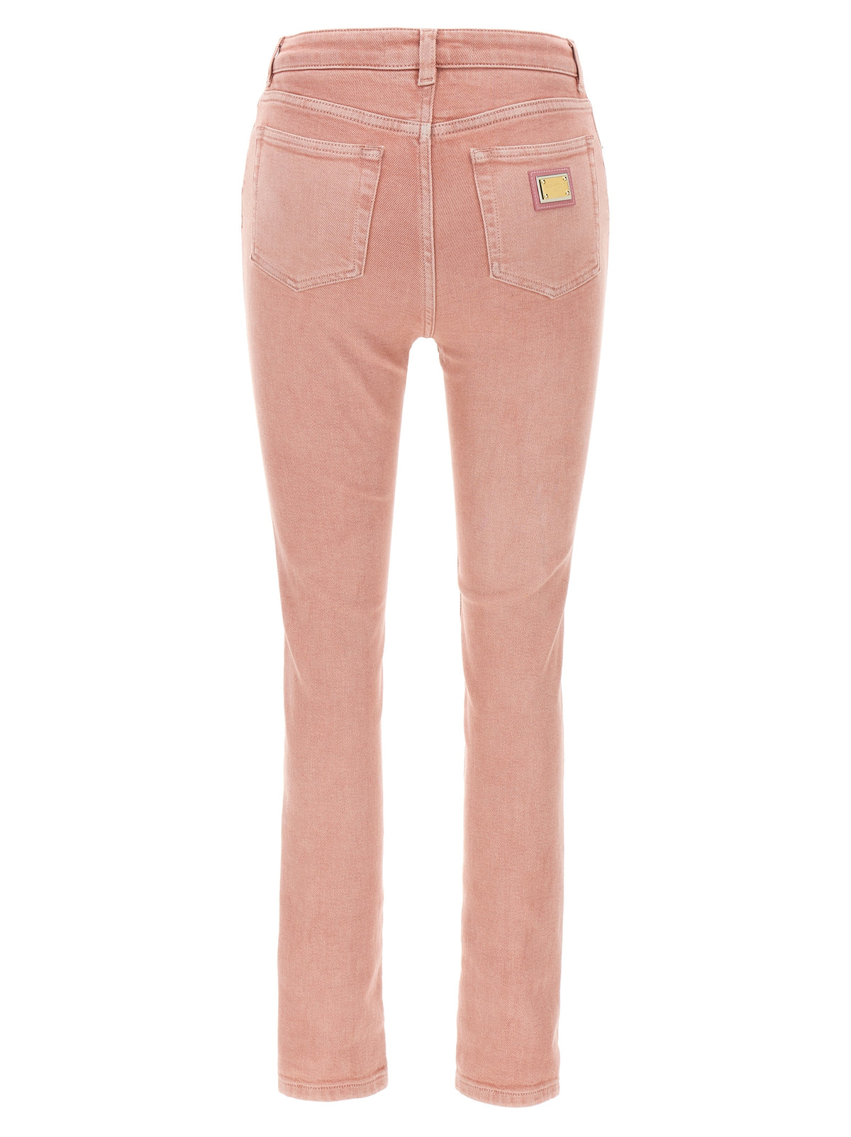 Jean taille haute en coton multicolore Dolce & Gabbana