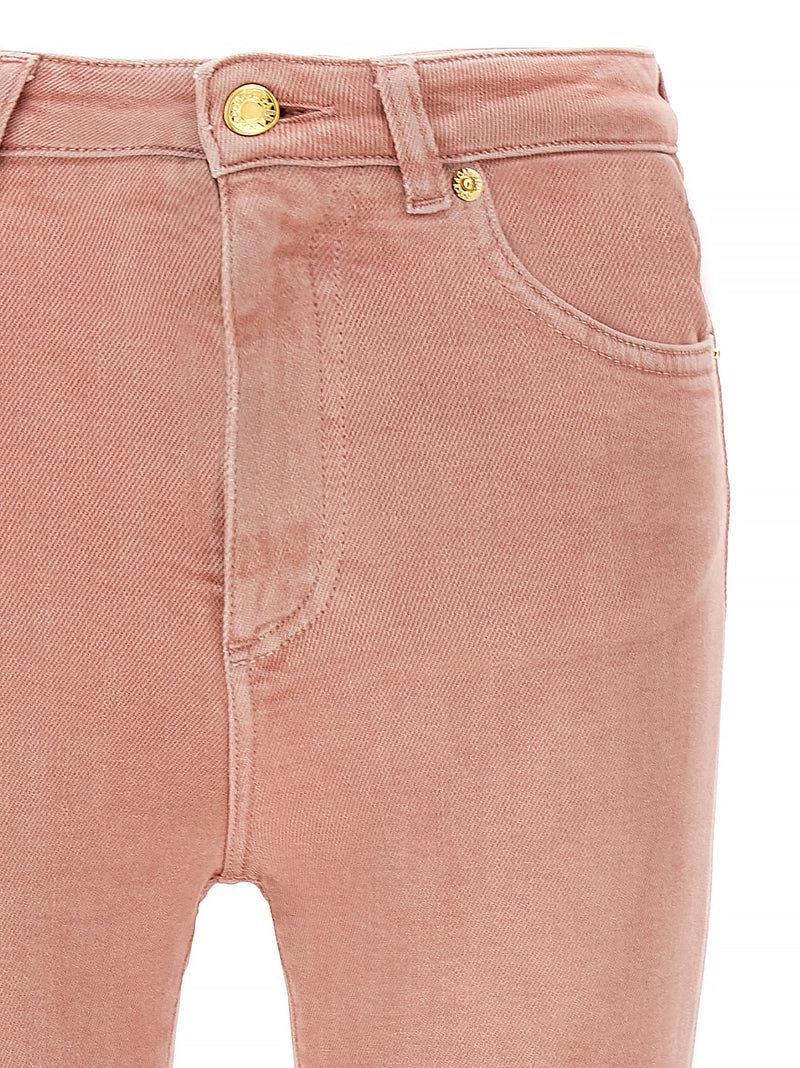 Jean taille haute en coton multicolore Dolce & Gabbana