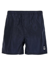 Short de bain Valentino Garavani en polyamide bleu