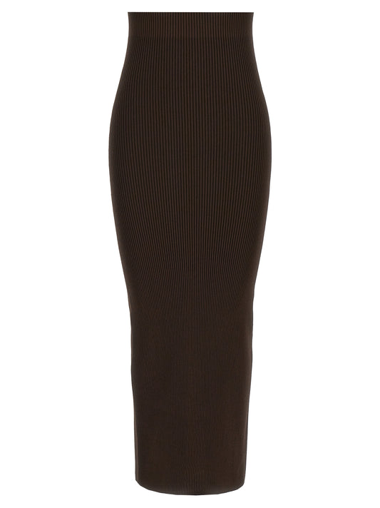 Mini-jupe Max Mara marron en viscose