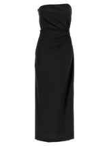 Robe longue noire en laine vierge Max Mara