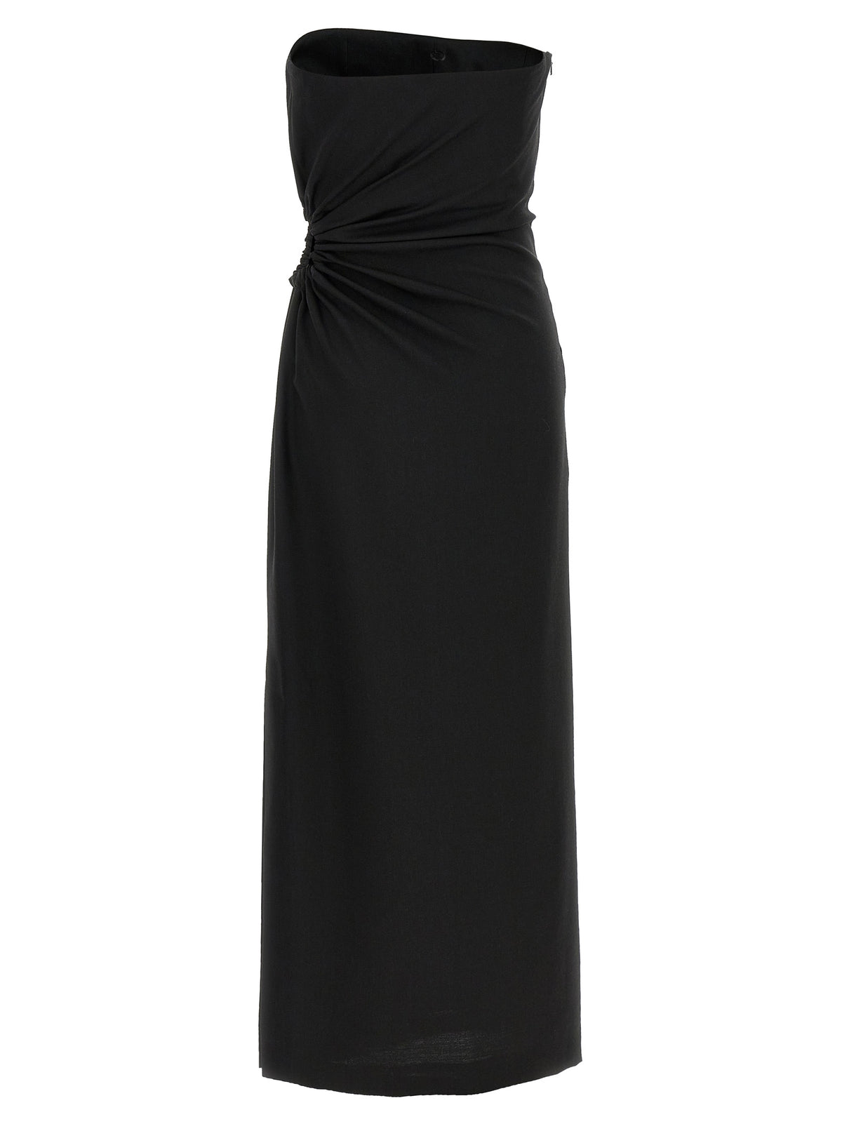 Robe longue noire en laine vierge Max Mara
