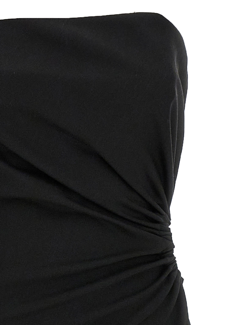 Max Mara Black Virgin Wool Long Dress