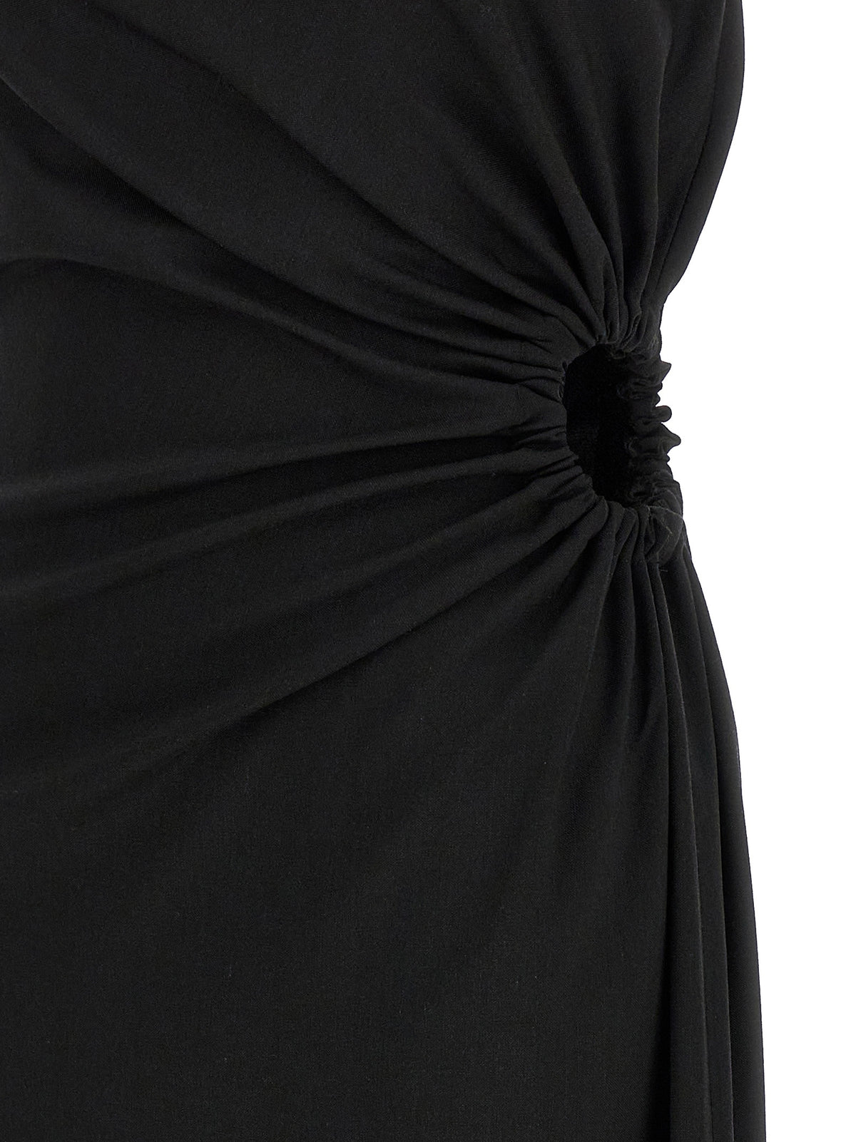 Robe longue noire en laine vierge Max Mara