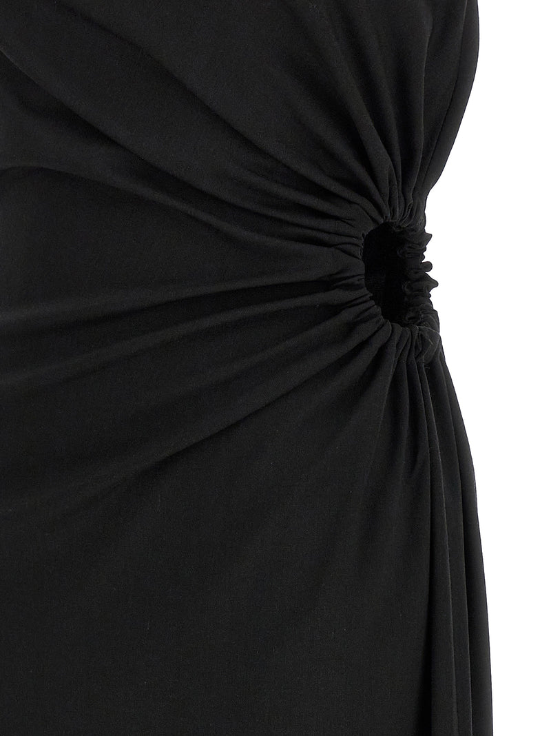 Max Mara Black Virgin Wool Long Dress