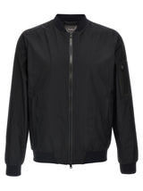 Herno Black Polyester Bomber
