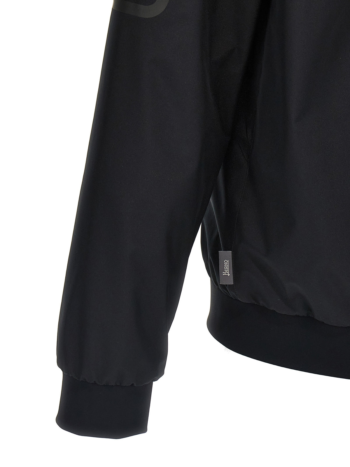 Herno Black Polyester Bomber