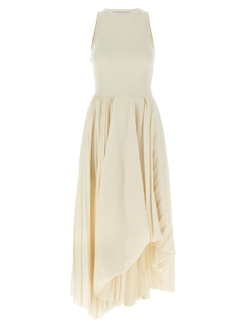 Alexander McQueen White Cotton Long Dress