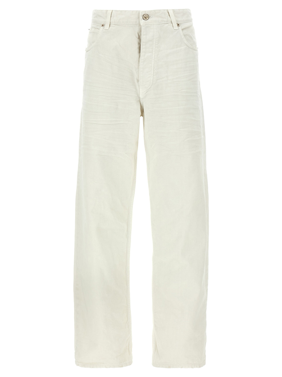 Balenciaga White Cotton Jeans Denim