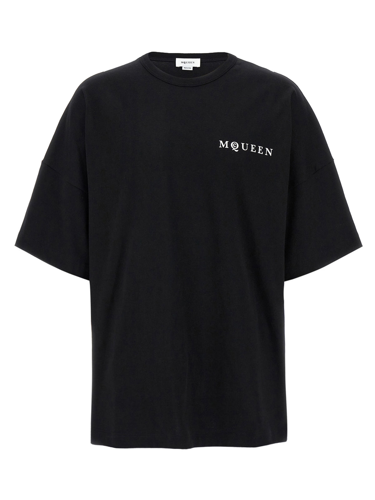 T-shirt bicolore en coton Alexander McQueen