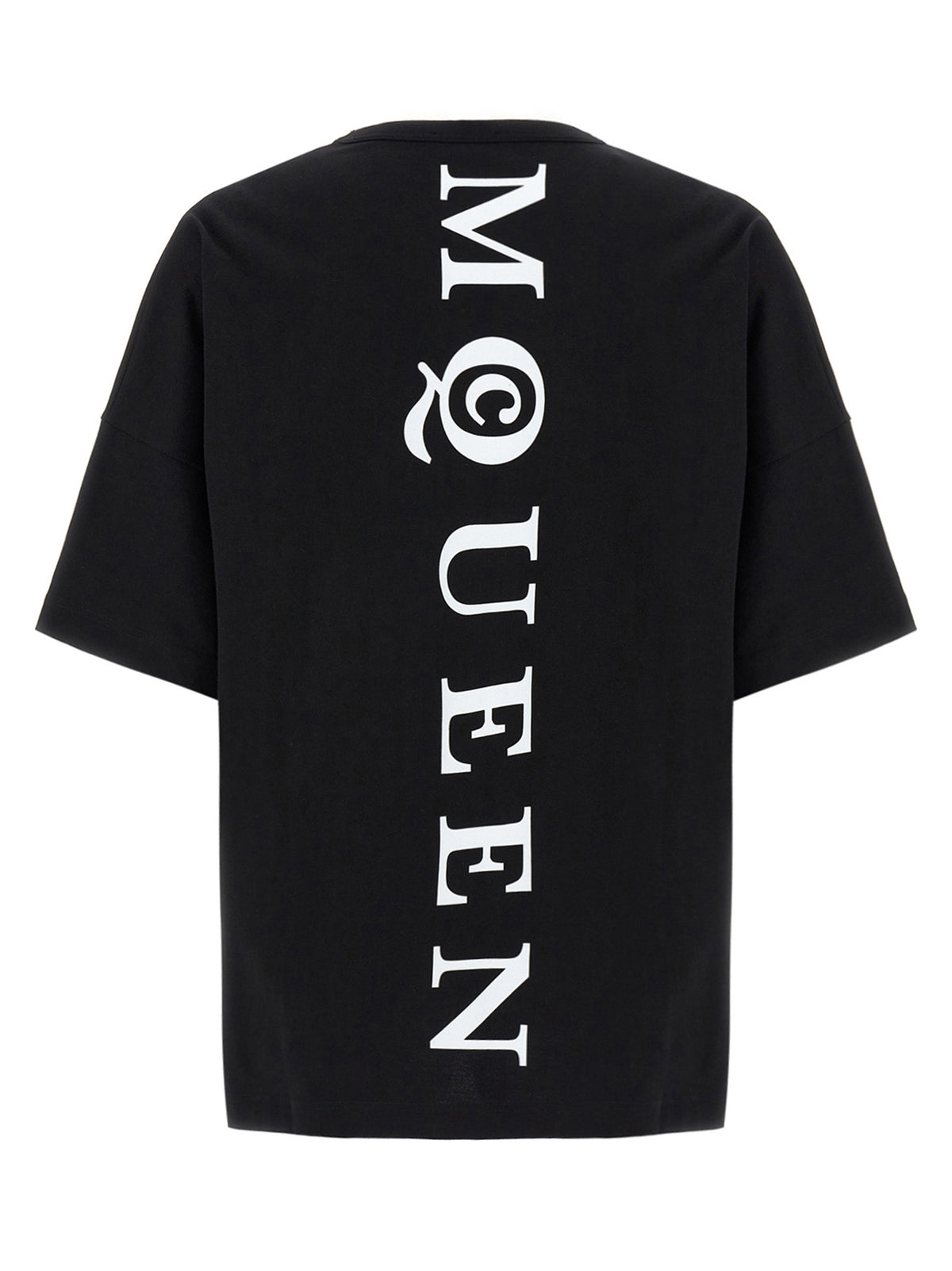 T-shirt bicolore en coton Alexander McQueen
