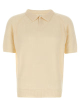 Polo en coton blanc MA'RY'YA