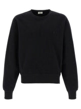 Saint Laurent Black Cotton Sweatshirt