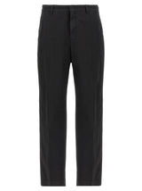CELLAR DOOR Pantalon décontracté en coton noir
