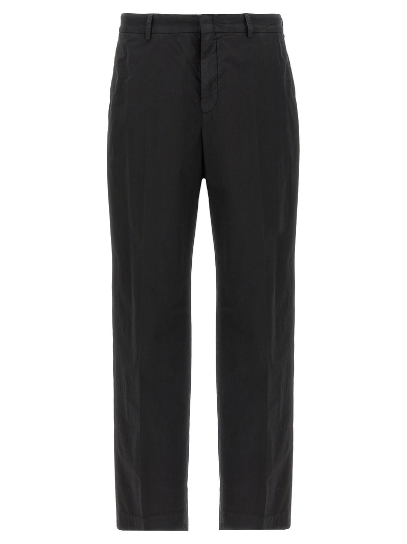 CELLAR DOOR Pantalon décontracté en coton noir