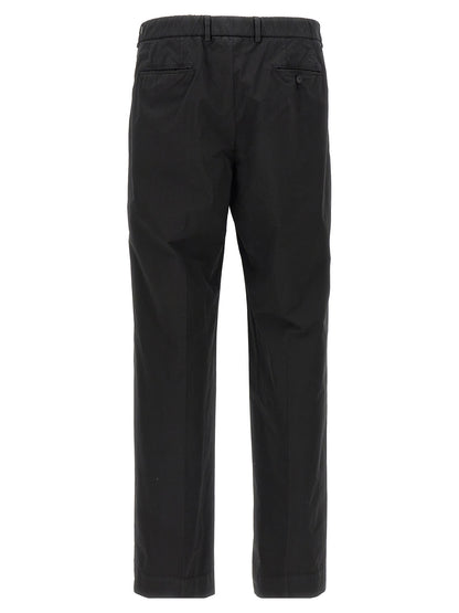 CELLAR DOOR Black Cotton Casual Pants