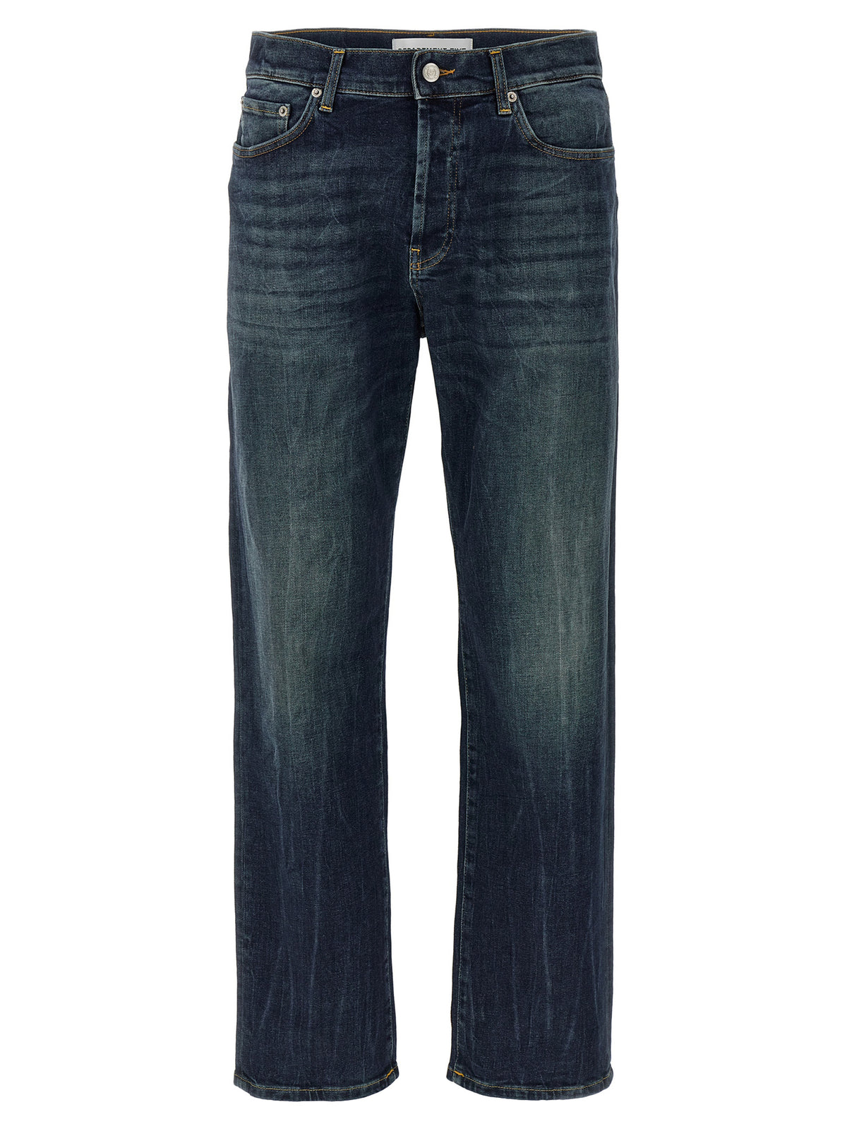 Department 5 Blue Cotton Straight-Leg Jeans