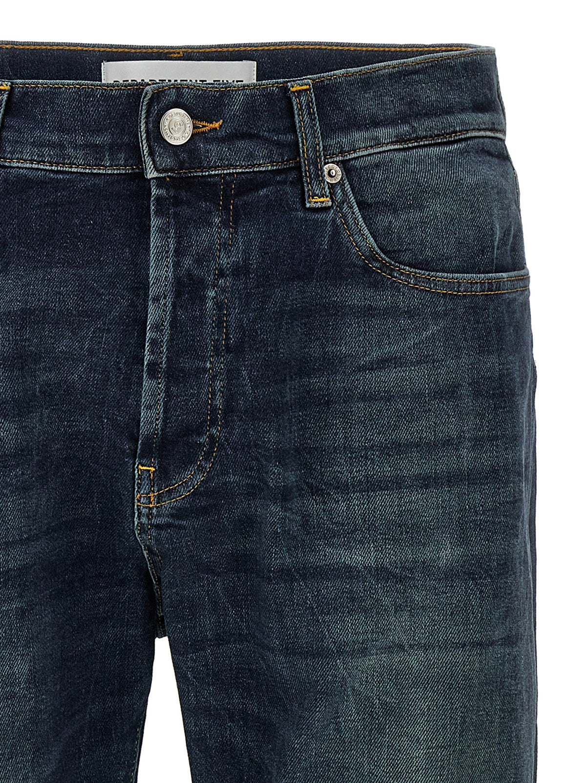 Department 5 Blue Cotton Straight-Leg Jeans
