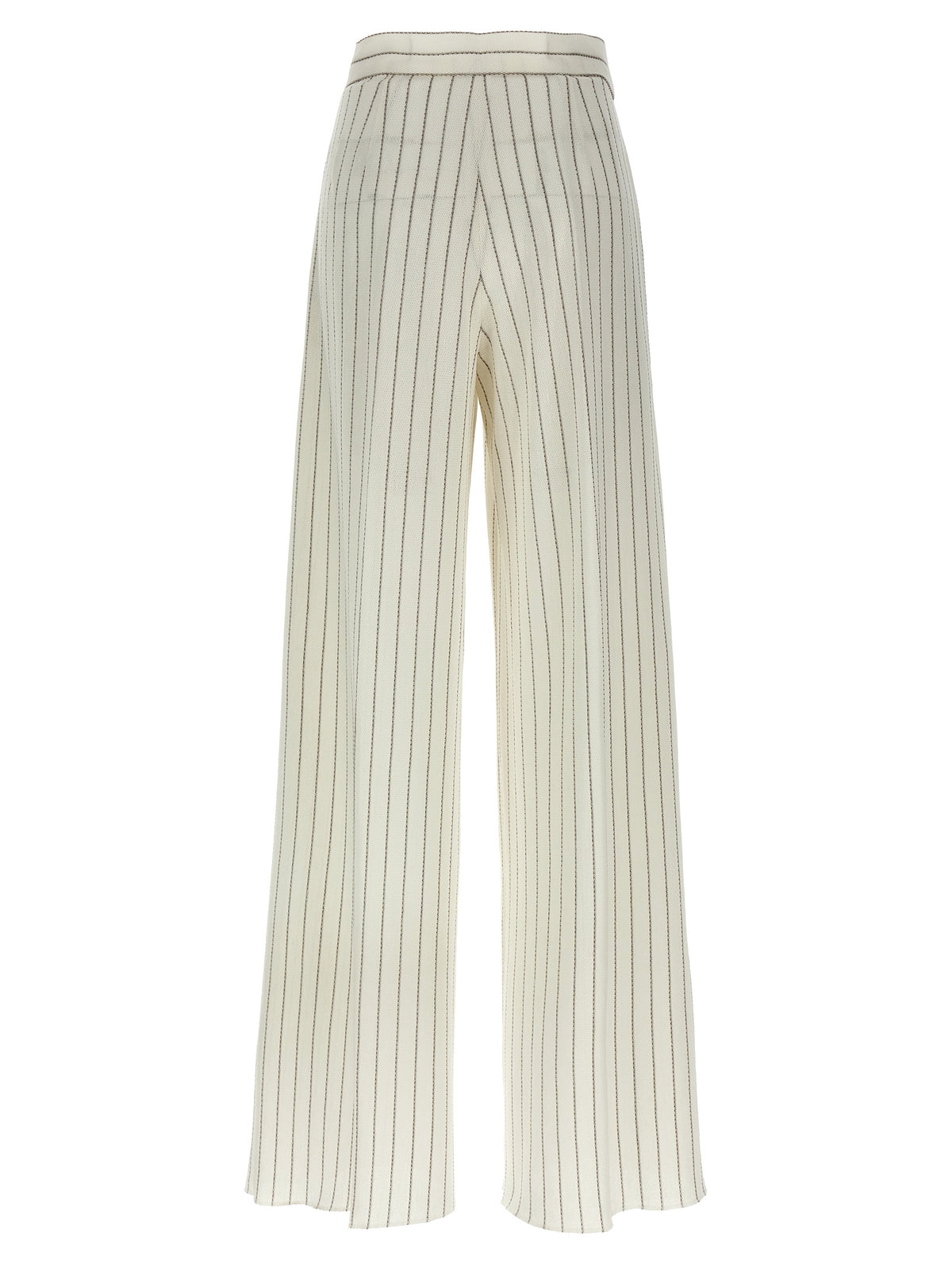 Max Mara White Cotton Casual Pants