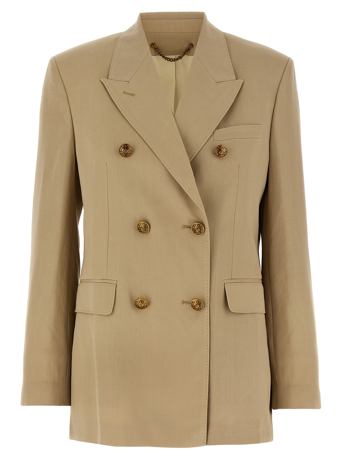 Golden Goose Beige Virgin Wool Blazer - Elegant & Trendy