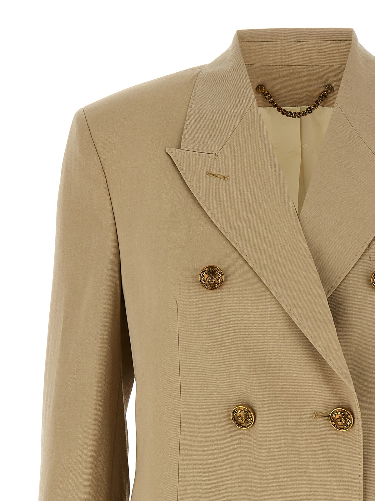 Golden Goose Beige Virgin Wool Blazer - Elegant & Trendy