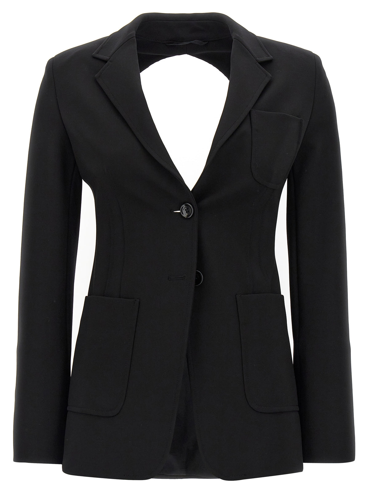 Max Mara Black Viscose Blazer