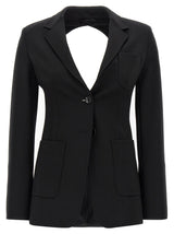 Max Mara Black Viscose Blazer