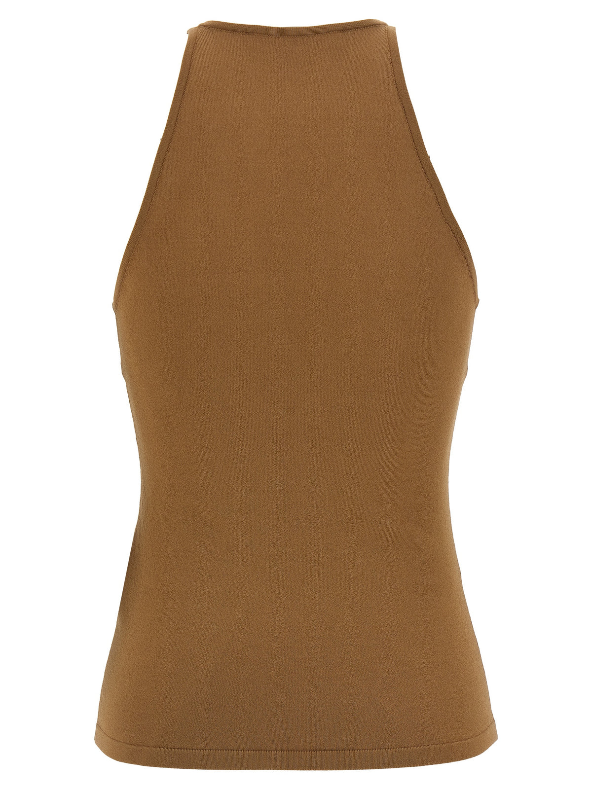 T-shirt sans manches marron en viscose Max Mara