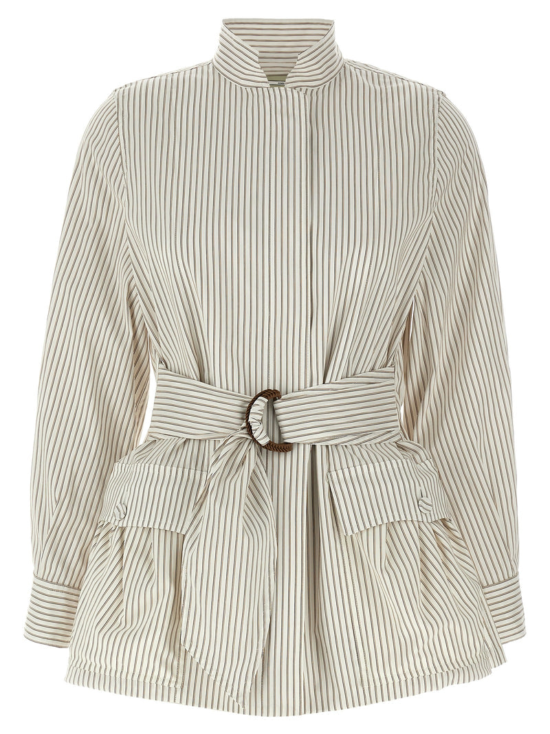 Fendi White Cotton Shell Jacket