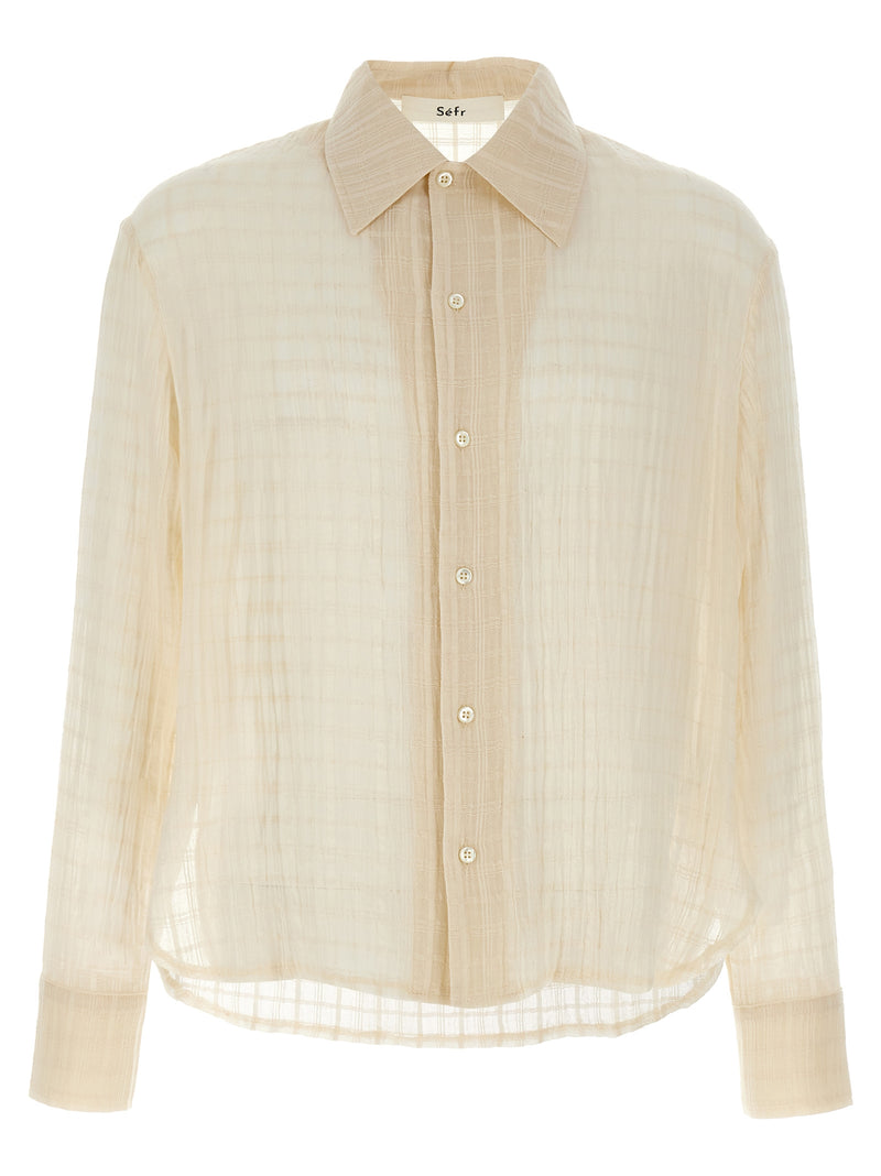Chemisier en coton beige SÉFR
