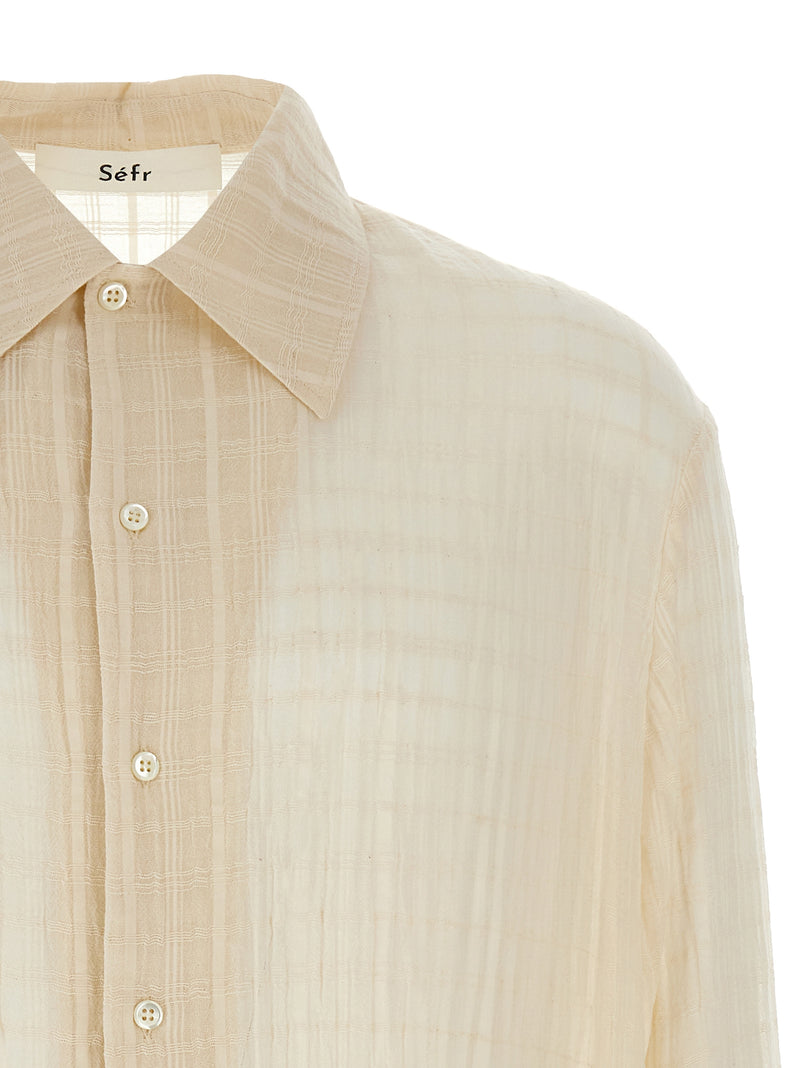 Chemisier en coton beige SÉFR