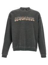 Sweat-shirt gris en coton Dsquared²