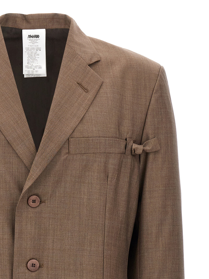 Magliano Locarno Brown Virgin Wool Blazer