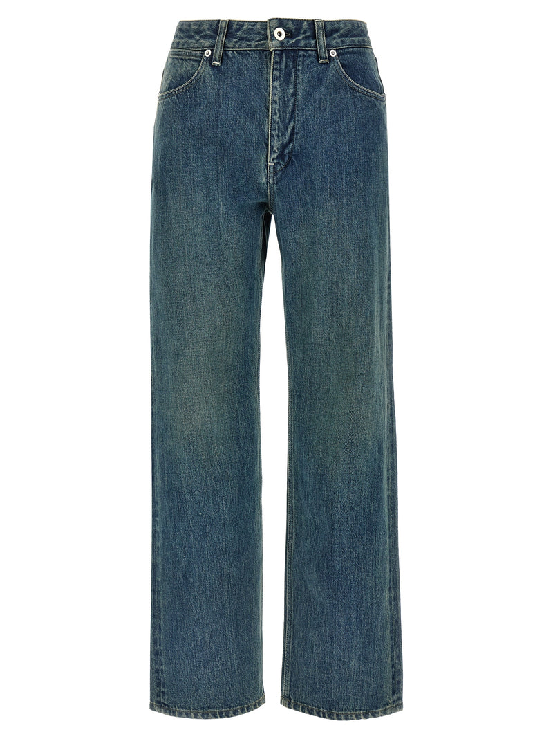 Jil Sander Blue Cotton Slim Fit Jeans