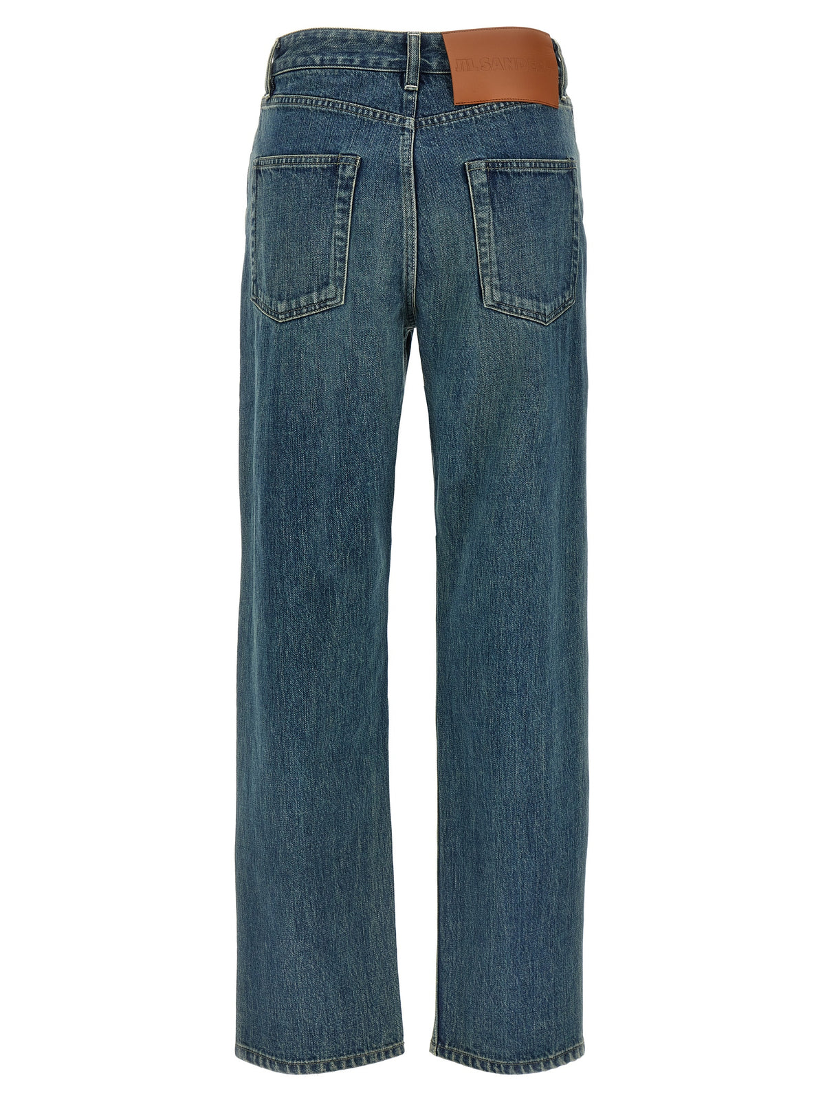 Jil Sander Blue Cotton Slim Fit Jeans