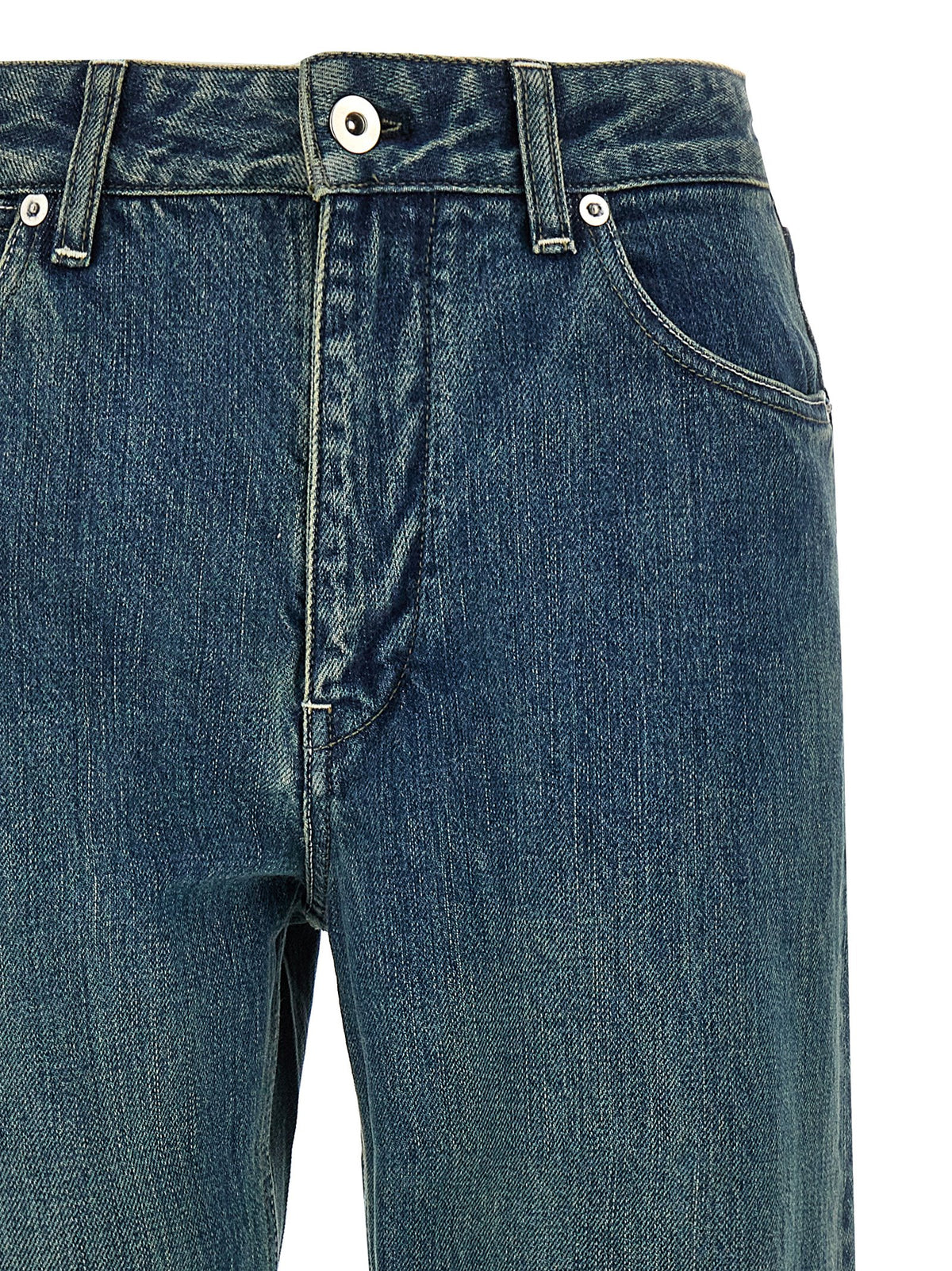 Jil Sander Blue Cotton Slim Fit Jeans