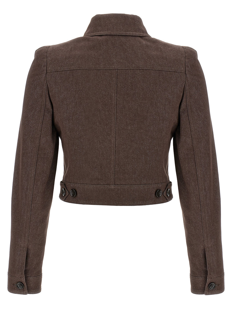 Max Mara Brown Cotton Blazer