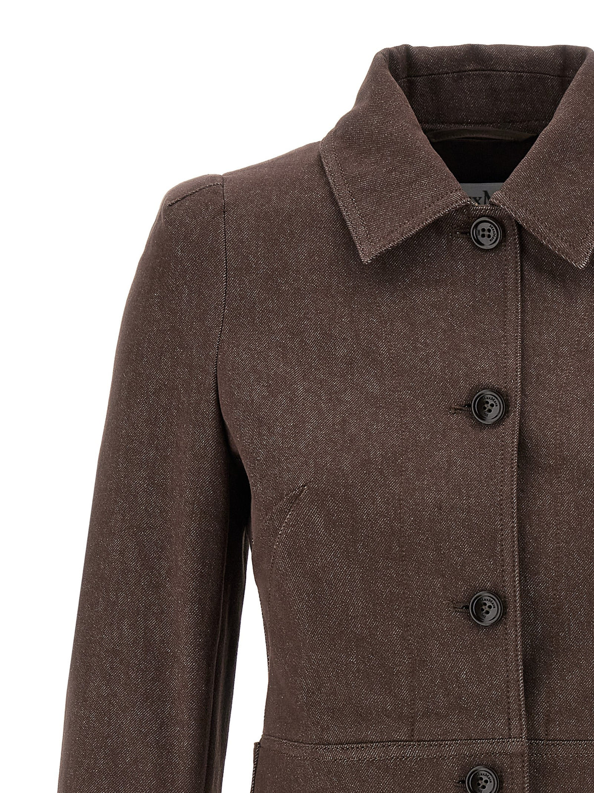 Max Mara Brown Cotton Blazer