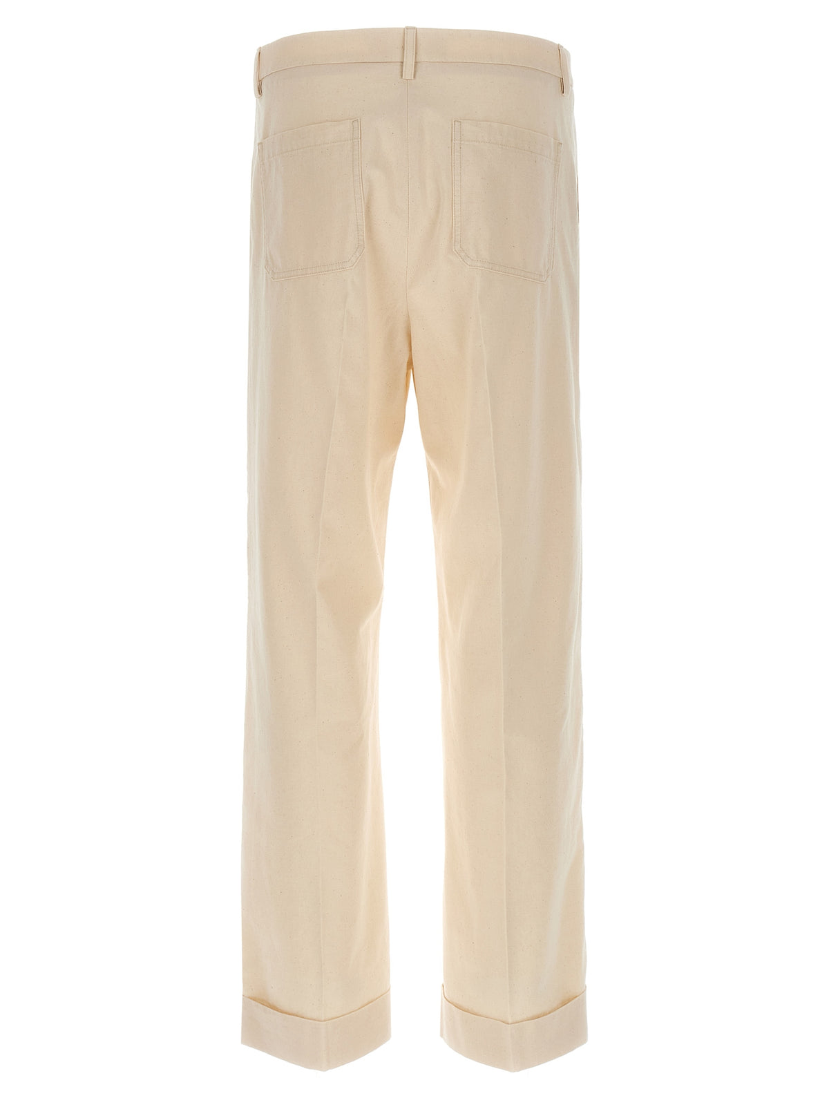 Valentino Garavani Beige Cotton Casual Pants