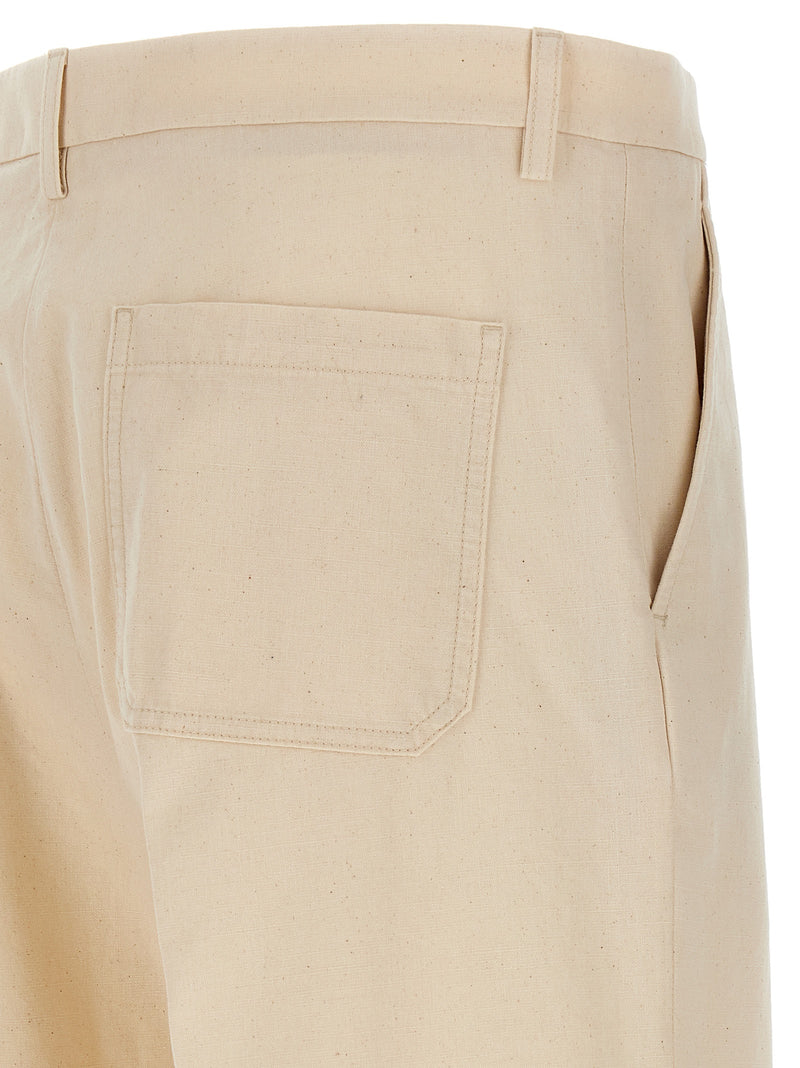 Pantalon décontracté Valentino Garavani en coton beige