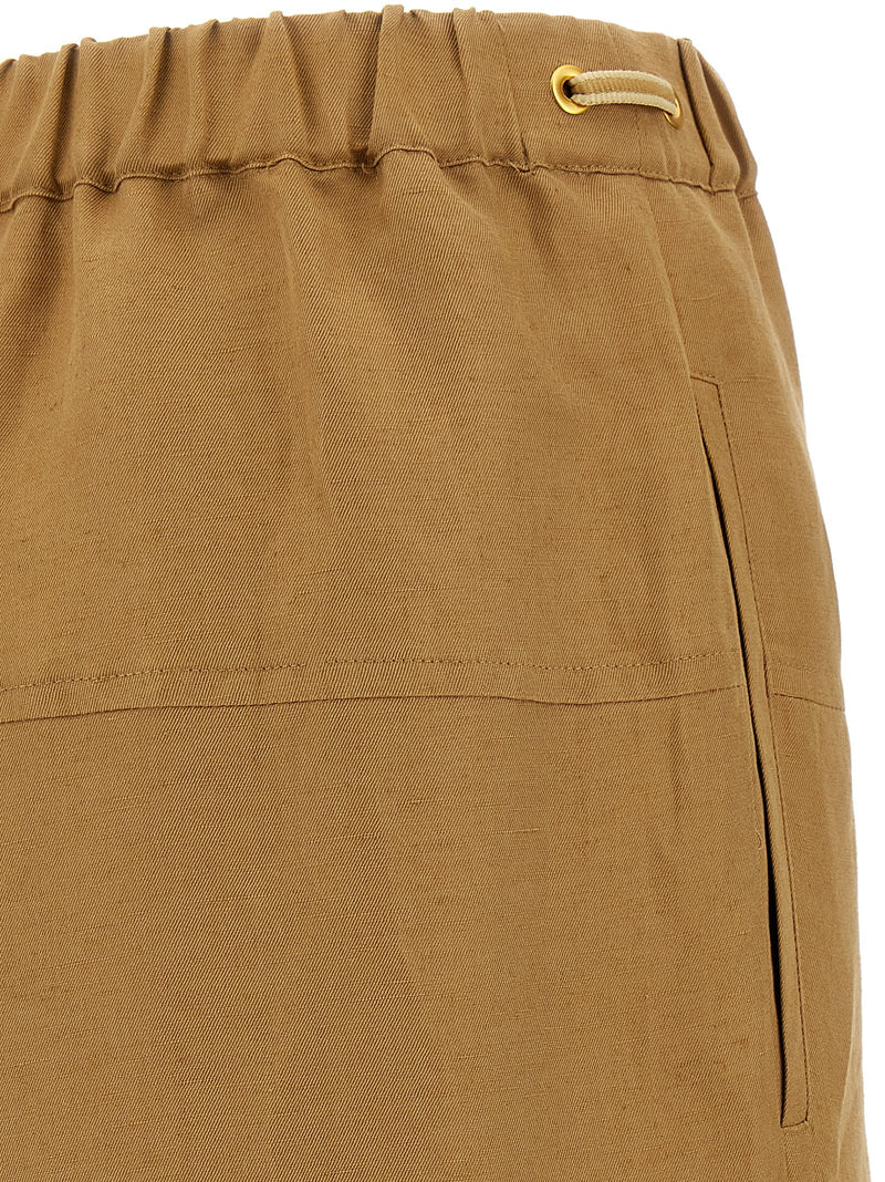Max Mara Brown Flax Casual Pants